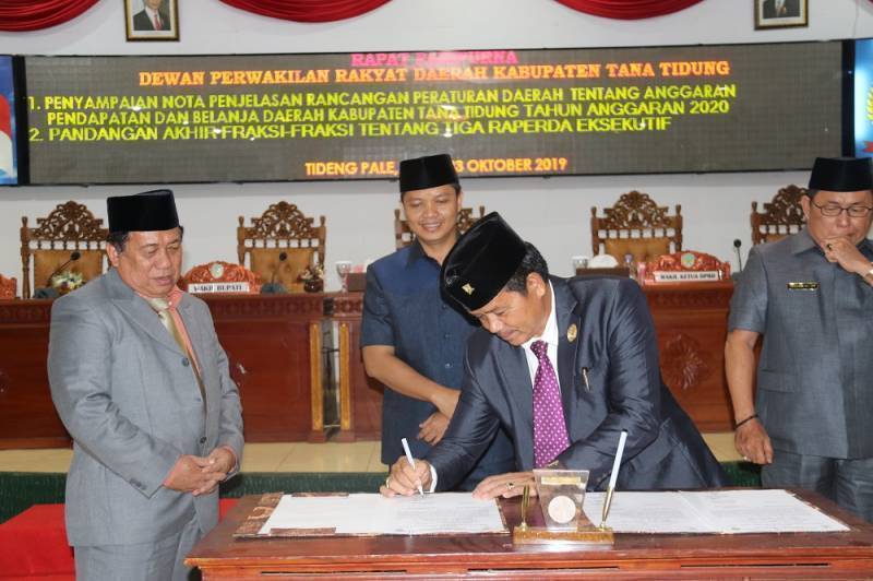 Rapat Paripurna XVIII Masa Sidang III DPRD Kabupaten Tana Tidung Tahun 2019